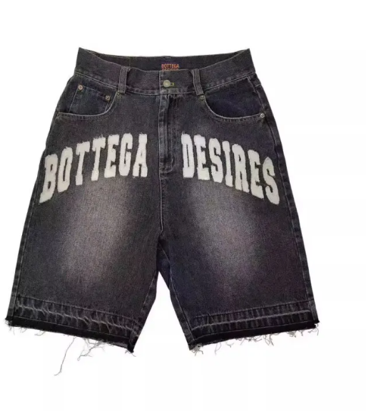 Vintage Lettered Denim Cutoffs
