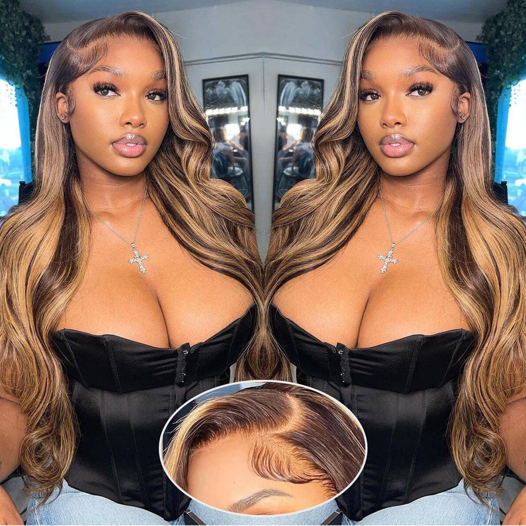 VIRGIN HIGHLIGHT 30" Lace Human Hair Wig