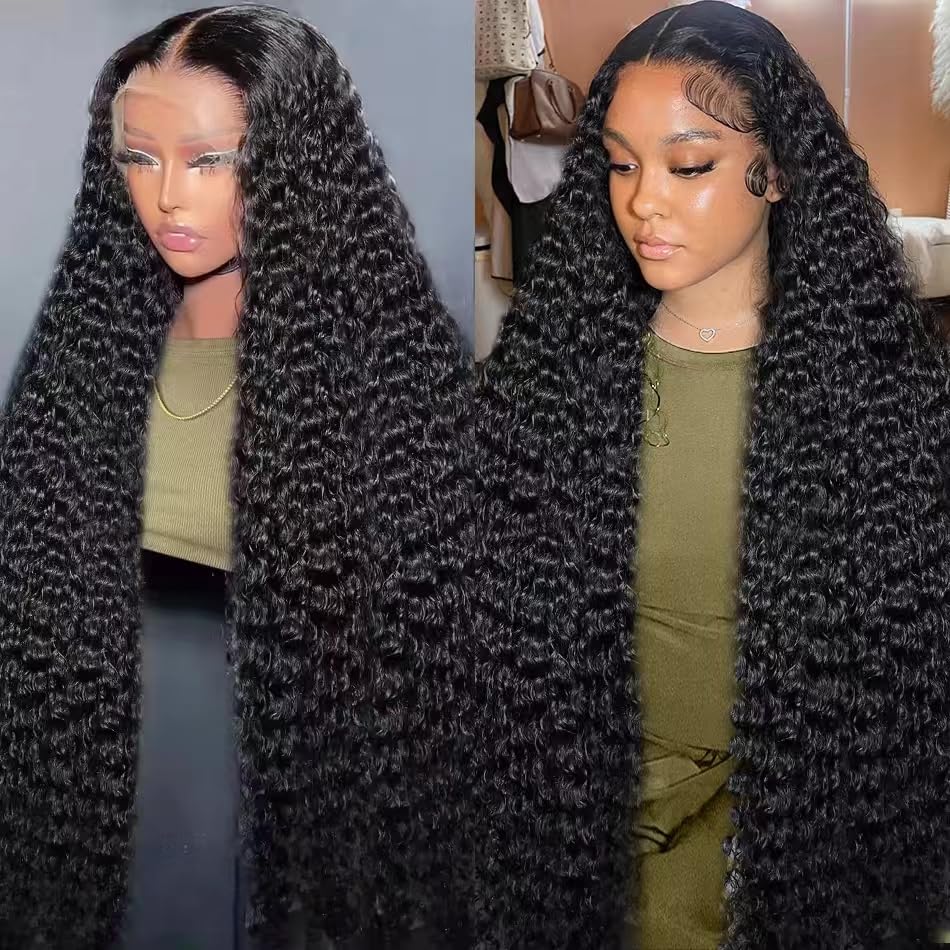 Deep Curly Brazilian Lace Front Wigs 13x6